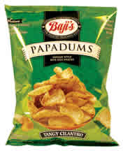 Papadums,tangy cilantro Case of 12 / 4 OZ from BAJI'S