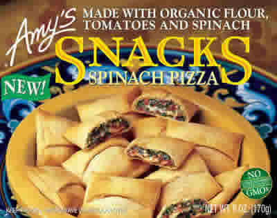 Snacks organic spinach pizza Case of 12 / 6 OZ from AMY'S
