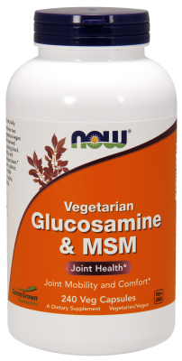 NOW: VEG GLUCOSAMINE and MSM 500  500 240 VCAPS