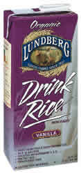 RICE DRINK,OG,VANILLA Case of 12 / 32 OZ from Lundberg Farms