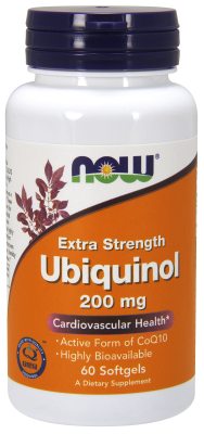 NOW: Ubiquinol 200 mg Extra Strength - 60 Softgels 60 Softgels