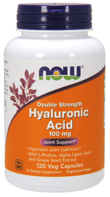 NOW: HYALURONIC ACID 100MG 2X PLUS 120 VCAPS