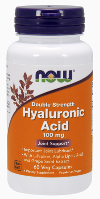 NOW: Hyaluronic Acid 100mg Double Strength 60 Vcaps