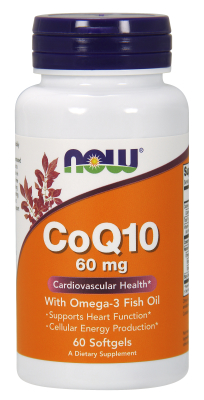 NOW: CoQ10 60mg with Omega-3 60 SGELS