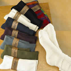 SOCK CREW COTTON NAVY Case of 3 / 9-11 from Maggie's Functional Organics