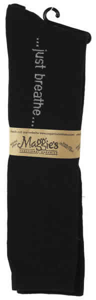 SOCK KNEE BLACK JUST BREATH