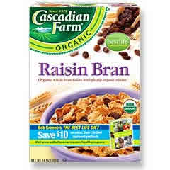 Cereal,og,raisin bran Case of 12 / 14 OZ from Cascadian Farm