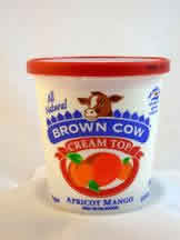WHL MLK YGRT,APRCT MANGO Case of 12 / 6 OZ from Brown Cow West Inc