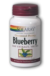 Blueberry Leaf Extract 60ct 100mg from Solaray