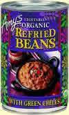 BEANS ORGANIC REFRIED W/GREEN CHILES - 12 / 15.4 OZ from AMY'S