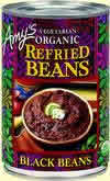 AMY'S: Beans organic refried black 15.4 OZ