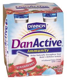 DANACTIVE,PROBIOTIC,STWBY Case of 6 / 4/3.3 OZ from Dannon