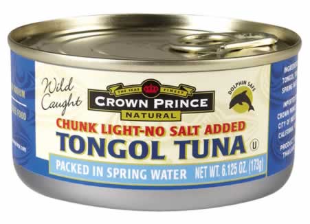 Tongol tuna n s in water Case of 24 / 6.125 OZ from Crown Prince