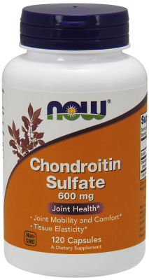 NOW: CHONDROITIN SULFATE 600mg  120 CAPS 120 CAPS