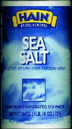 Sea salt plain Case of 1 / 26 OZ from Hain Pure Foods Co Inc