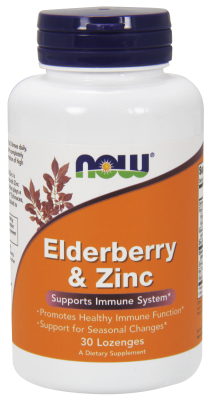 NOW: Elderberry & Zinc 30 Lozenges