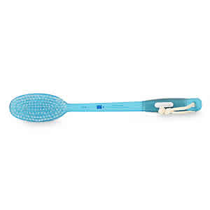 Feng Shui Back Brush with Ergo Grip - water frosted blue 1 pc from EARTH THERAPEUTICS