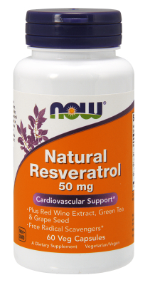 NOW: Resveratrol 50mg 60 Vcaps