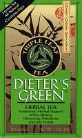 Tea,dieters green Case of 1 / 20 BAG from Triple Leaf Tea