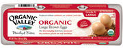 EGGS,OG,GR A,LRG,BROWN Case of 15 / DOZEN from Organic Valley