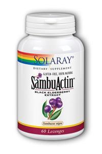 SambuActin Elderberry Extract Lozenge 60ct 200mg from Solaray