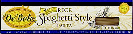 RICE SPIRALS Case of 12 / 8 OZ from DeBoles
