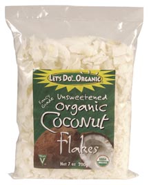 COCONUT FLAKES,OG Case of 12 / 7 OZ from Let's Do Organic