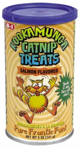 CATNIP TREATS,CAN,SALMON Case of 6 / 5 OZ from Kookamunga