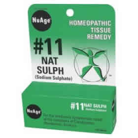 #11 NAT SULPH 6X Case of 1 / 125 TAB from Nu age
