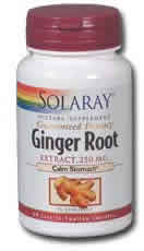 Ginger Root Extract 250mg 60ct 250mg from Solaray
