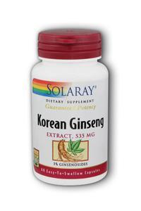 Ginseng Root Korean 60ct 535mg from Solaray