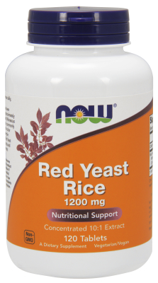 NOW: RED YEAST RICE EXTRACT 1200MG 120 TABS