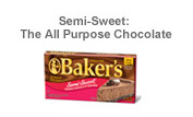 CHOCOLATE SQ,SEMI SWEET Case of 12 / 8 OZ from Bakers Chocolate