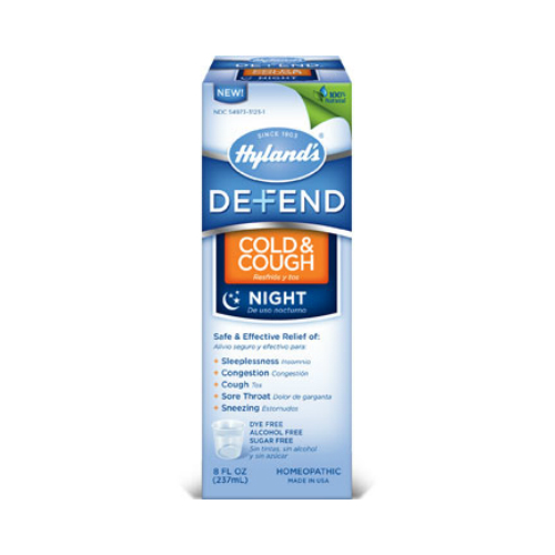 HYLANDS: Defend Cold & Cough Nighttime 4 oz