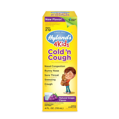 HYLANDS: 4 Kids Cold'n Cough Grape 4 oz