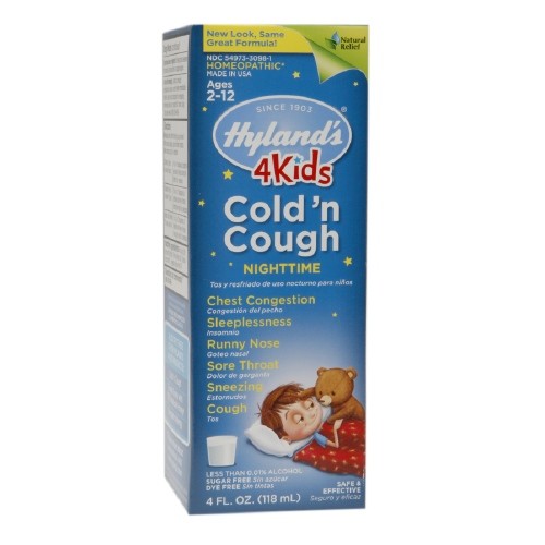 HYLANDS: 4 Kids Cold'n Cough Nighttime Grape 4 oz