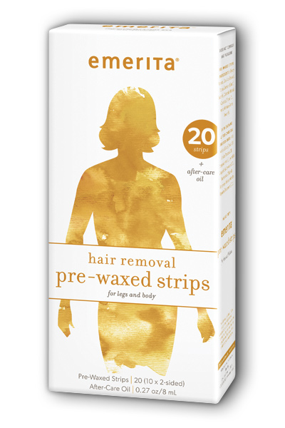 Emerita: Hair Removal Pre-Waxed Strips - Legs/Body (Fragrance Free) 20 ct Other