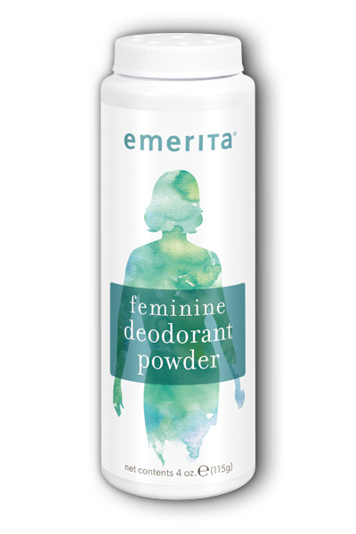 emerita: Feminine Deodorant Powder (Fragrance Free) 4 oz Pwd