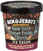 ICE CRM,NY SUPR FDGE CHNK Case of 8 / PINT from Ben and Jerrys