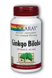 Solaray: Ginkgo Biloba Extract 120ct 60mg