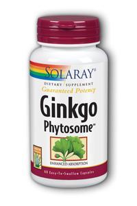 Solaray: Ginkgo Phytosome 60ct 180mg