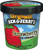 ICE CRM,OG,STRAWBERRY Case of 8 / PINT from Ben and Jerrys