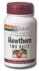 Hawthorn Two Daily 300mg 60ct 300mg from Solaray