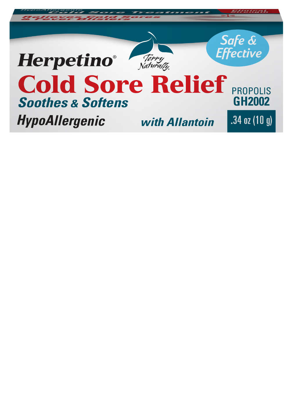 Europharma / Terry Naturally: Herpetino Cold Sore relief 10g (0.34oz)