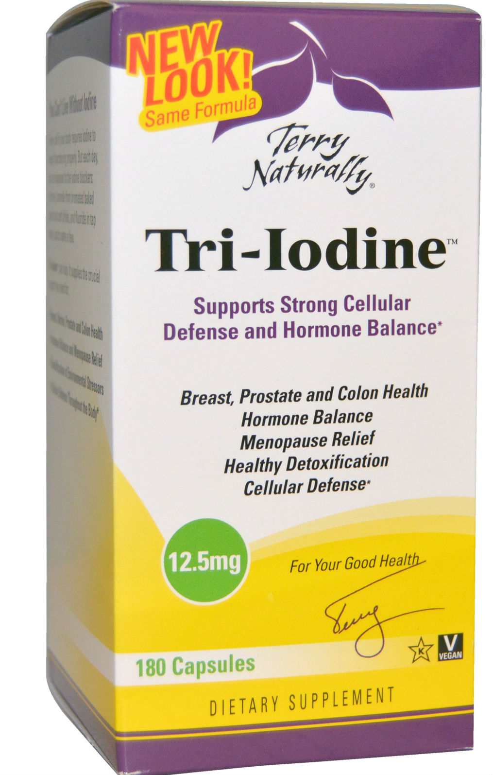 Europharma / Terry Naturally: Tri-Iodine 12.5mg 180 Caps