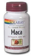 Maca Extract 60ct 300mg from Solaray
