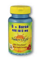 Vitamin D 400IU Plus Boron 3mg 100ct from Natures Life
