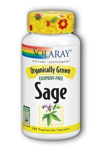 Solaray: Organic Sage Root 570mg 100ct vcaps