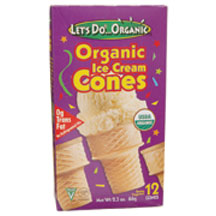 ICE CREAM CONES,OG,SHPPR Case of 72 / 2.3 OZ from Let's Do Organic