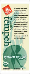 TEMPEH ORGANIC GARDEN VEGGIE Case of 12 / 8 OZ from Light Life Foods